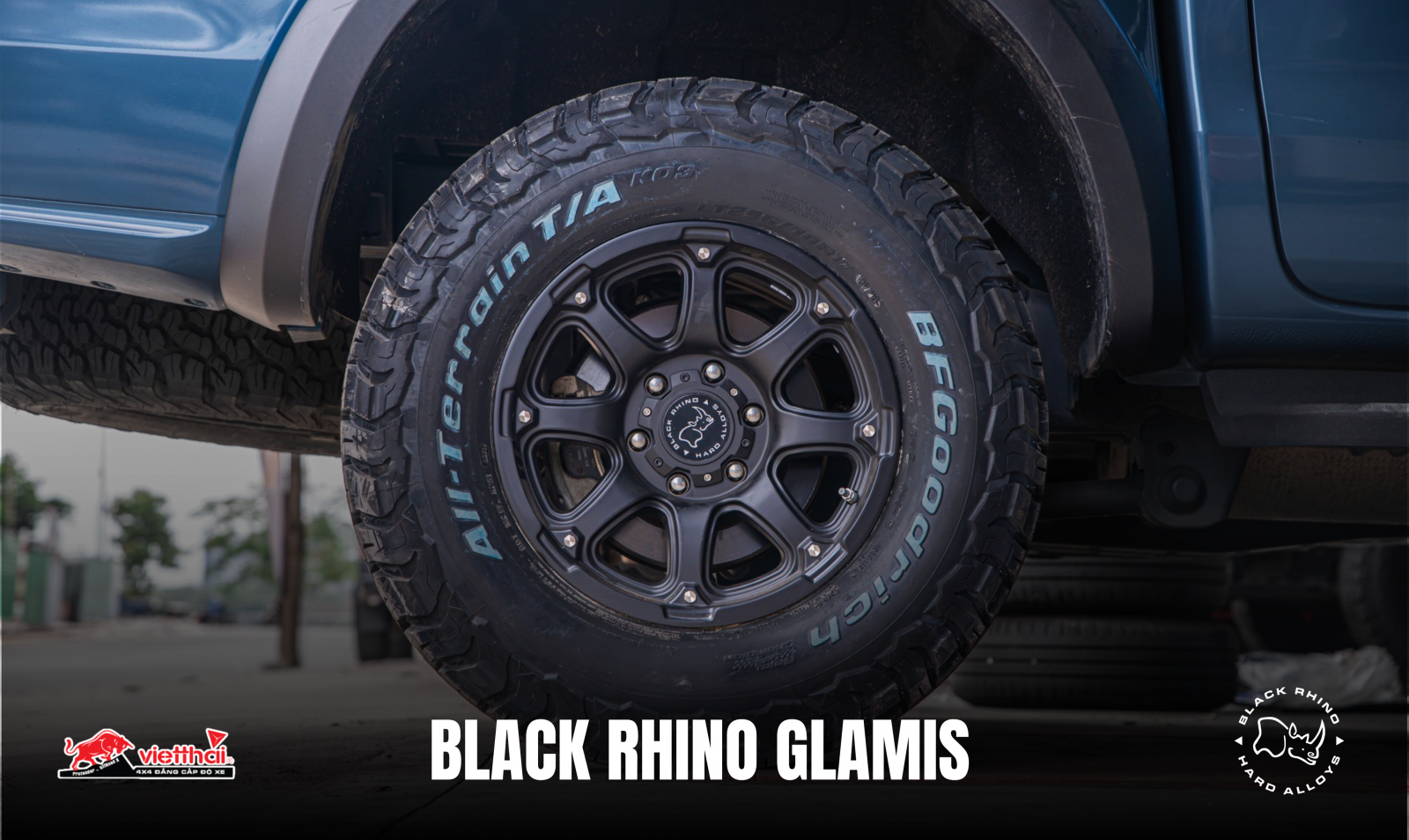 Nâng Cấp Ngoại Hình Xe Với Mâm Black Rhino Glamis Chính Hãng